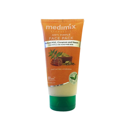 Medimix Ayurvedic Anti Pimple Face Pack (Mutani Mitti, Cinnamon and Neem)